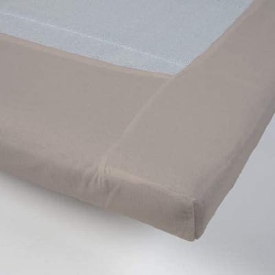 Topper hoeslaken - katoen - 180x220 cm - Zand