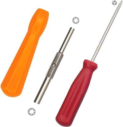 3-delige veiligheidsschroevendraaierset, 3,8 mm en 4,5 mm veiligheidsschroevendraaier en 3,5 mm schroevendraaier voor het openen van Super Nintendo, SNES, nes, n64 en speelcassettes