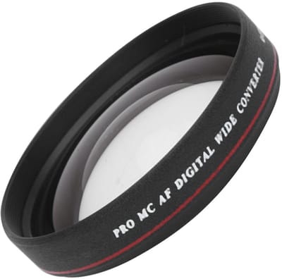 Dailygoods- Groothoeklensfilter 62 mm 0,45x - Ultra slank optisch glas - DSLR camera/camcorder - Fotografie grote scènes - Rijke diepte en helderheid - Groothoeklens