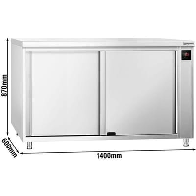 GGM Gastro Wärmeschrank PREMIUM - 1400x600mm - mit Schiebetüren - Digital