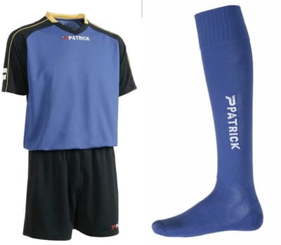 Sportset/Tenue, Royal Blauw/Navy blauw/Geel, Patrick, maat XXL