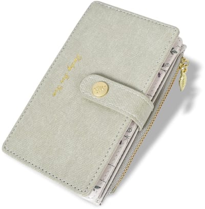 Dailygoods - Colexy Damesportemonnee, kleine portemonnee van PU-leer, portemonnee met ritssluiting, kaarthouder met meerdere vakken, kleine kaarthouder voor vrouwen en meisjes, Groen, /, Modern