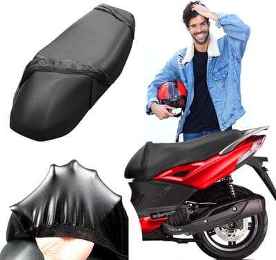 Motorzadelhoes - Universele hoes - Zadel beschermen - Waterdicht en UV-bestendig - L 68-78 cm - Zwart
