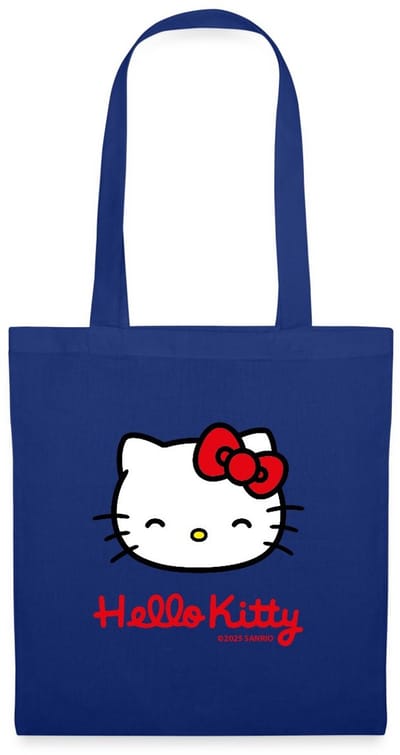 Hello Kitty Lacht Met Hello Kitty-Letters Tas Van Stof Schoudertas