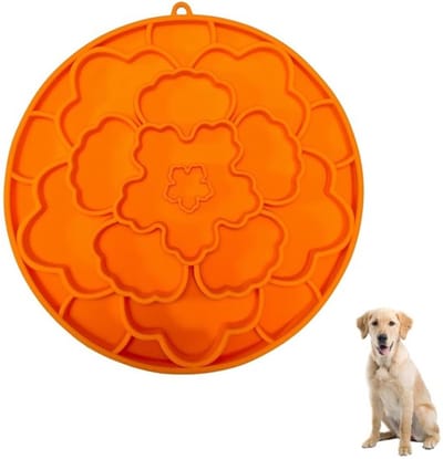 Voermat 2-in-1 - Dubbelzijdige Siliconen Voermat - Langzame Voeding - Voermat Hond/Kat - Vertraagt Eetsnelheid - Ophanggat voor Makkelijk Gebruik - Slowfeedermat