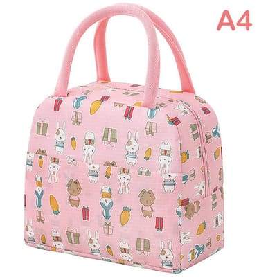 Draagbare Cartoon Draagtas Thermische Lunchbox Tas Aluminiumfolie Kantoor Student Bento Opberg Isolatietassen Koeltas