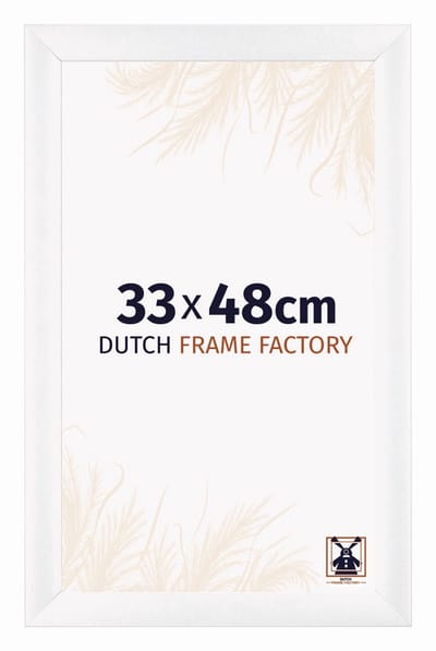 Fotolijst 33x48 cm - MDF - Wit Mat - Praag