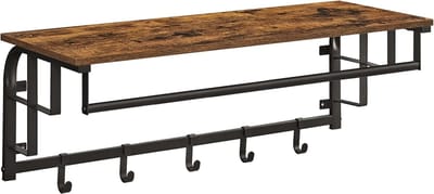 MIRA Home - Kapstok - Garderoberek - Wandkapstop - Bruin