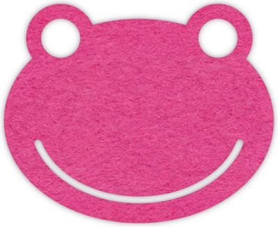 Kikker vilt onderzetters - Fuchsia - 6 stuks - 10,5 x 9,5 cm - Tafeldecoratie - Glas onderzetter - Cadeau - Woondecoratie - Woonkamer - Tafelbescherming - Onderzetters Voor Glazen - Keukenbenodigdheden - Woonaccessoires - Tafelaccessoires