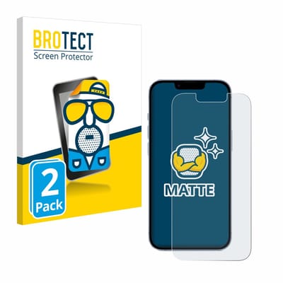 BROTECT - Screenprotector voor Apple iPhone 14 - Folie Beschermfolie matte 2 Stuks