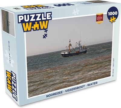 Puzzel Noordzee - Vissersboot - Water - Legpuzzel - Puzzel 1000 stukjes volwassenen