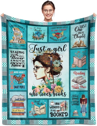 Leesdeken voor Boekenliefhebbers - Cadeau voor Vrouwen en Boekenwurmen