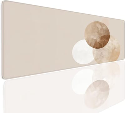 Bureauonderlegger XXL - Grote muismat - Schrijven gamen - Waterdicht antislip - 90x40cm - Beige
