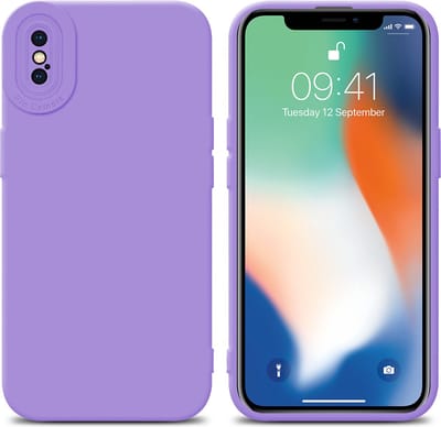 Cadorabo Hoesje geschikt voor Apple iPhone XS MAX in FLUID LICHT PAARS - Beschermhoes gemaakt van flexibel TPU silicone Cover Fluid Case