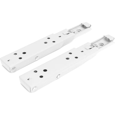 2 Pièces Support d'Étagère Pliant Acier Laminé à Froid Mural Épais Support à Ressort Accessoire white