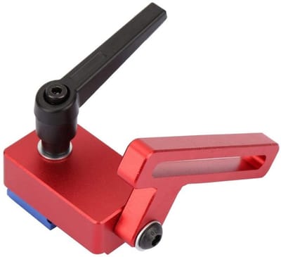 Mijter Track Stop - 30mm Ramp Connector - Houtbewerkingsassistent - Aluminiumlegering - Ergonomisch Ontwerp - Verstelbaar Deksel - Verstekstop