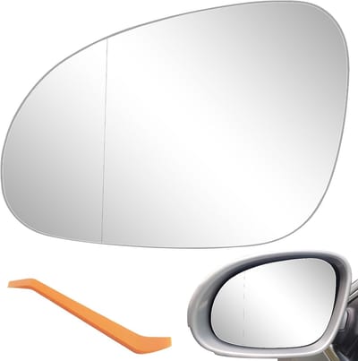 Vervangende Verwarmde Zijspiegelglas voor VW Golf 5, Passat B6 en Jetta 5 (2006-2010) - Perfecte Pasvorm, Hoge Kwaliteit en Eenvoudige Installatie