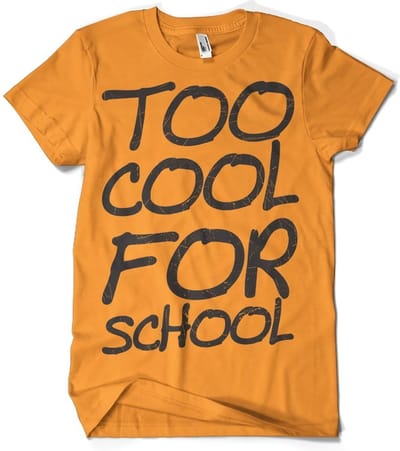 Hybris Too Cool For School T-shirt oranje
