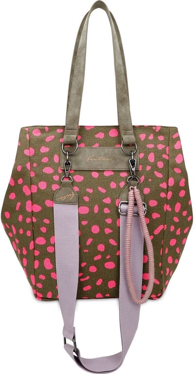 Fritzi aus Preußen Schoudertas Wudy02 Canvas Shopper Spotty Pink Veelkleurig