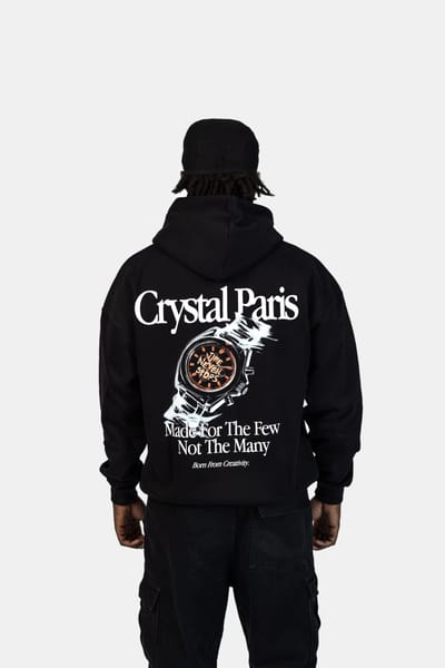 Crystal Paris Oversized hoodie Time