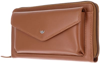 Golden Head Leren portemonnee Polo RFID Protect RV-Damenbörse 2830 Cognac bruine