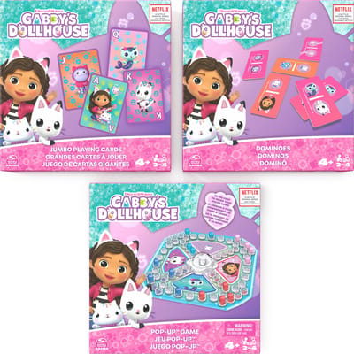 Spinmaster Gabby' Poppenhuis ' Dollhouse Game Bundle 3-pack Bord- & kaartspellen Bordspellen