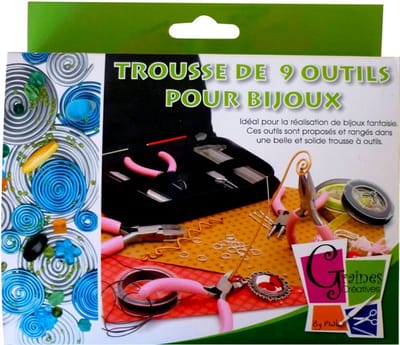 Graine Creative sieraden maken set - 9-delig gereedschap voor kinderen.