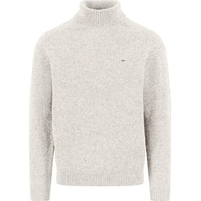Fynch-Hatton Trui Rollneck Donegal Wool Blend Winter White / male