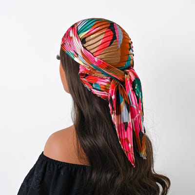 Vier Jaargetijden 70cm Zijden Geplooide Sjaal Luipaardprint Kleine Sjaals Vierkante Sjaal Satine Neckerchief Decoratieve Hoofddoek Bandana black