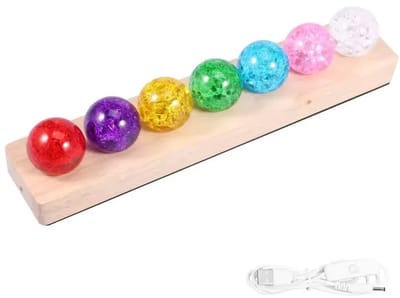 Geargalaxy LED Kristallen Bol Lamp - Lichtgevende Bol - Nachtlampje - Lamp - Slaapkamer Decoratie - Kristallen - Meerkleurig