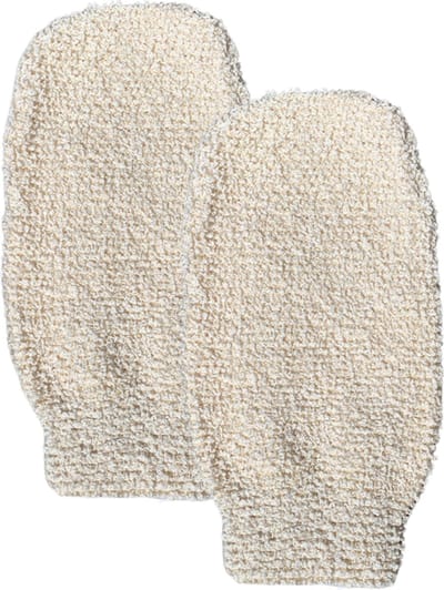 green-goose® Natuurlijke Massage Handschoen Ramie - 2 Stuks - Milieuvriendelijk - Massagehandschoen