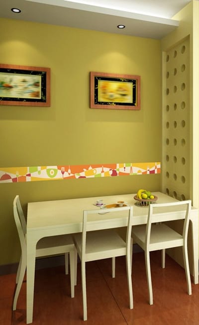 Muurstickers, decoratieve plakstrips, randen, keukengerei