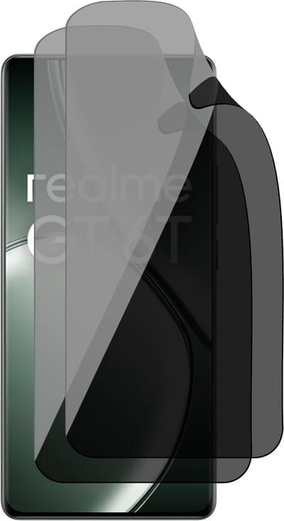 Privacy Screenprotector geschikt voor Realme GT 6T - 2x FlexGuard Screen Protector