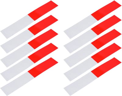 Benson Reflectiestrips - Verhoogde Zichtbaarheid - Zelfklevend - 5x30 cm - 10 stuks