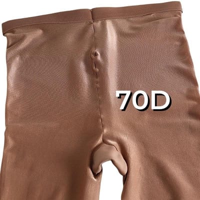 70 Den Olieachtig Glanzende Danspanty Metallic Hoogglans Met Voet Panty Plus Size Voor Vrouwen Nachtclub Catwalk XL brown