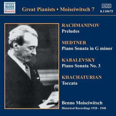 Benno Moiseiwitsch - Preludes | Piano Sonata | Toccata (CD)