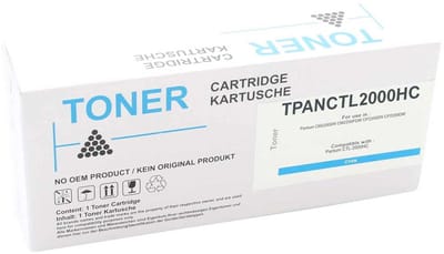 Panasonic TPANCTL2000HC - Toner Cyaan - 3.500 pagina's - Huismerk Compatible - Geschikt voor Pantum CM 2200 DN Pantum CM 2200 FDW Pantum CP 2200 DN Pantum CP 2200 DW