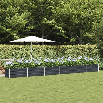 vidaXL - Plantenbak - Antraciet - 580 - x - 50 - x - 45 - cm - Gegevens - staal