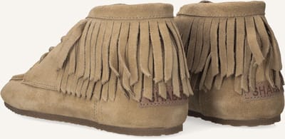 Shabbies Ciska Frina Veterschoenen - Dames - Camel - Maat 42