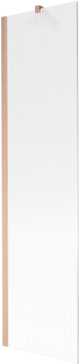 Mexen Next badwand 1-delige 50 x 150 , strepen, geborsteld koper - 895-050-000-00-09-65
