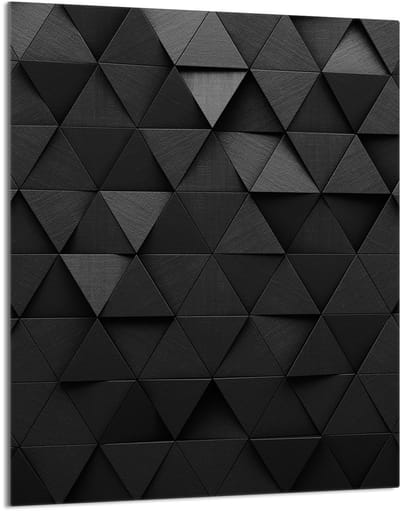 TMK ArtDeko Serie - Snijplank van Gehard Glas - 40x52 cm - Zwart