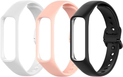 Zachte siliconen vervangende bandjes voor Samsung Galaxy Fit e SM-R375 - 3-pack, comfortabel en duurzaam