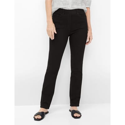 Raphaela by Brax Dames Instapbroek  Style LAVINA JOY BLACK, denim zwart, maat 36