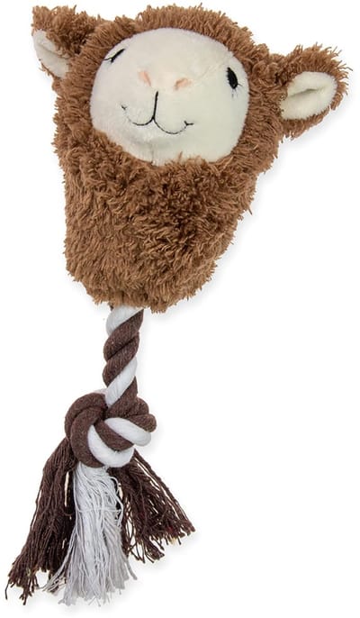 K Alpaca speelgoed met touw, 26 x 13 x 10 cm, 250 g
