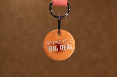 Crackerjack hondenpenning - Fun tag - I’m kind of a big deal - slijtvast - moddervast - uniek - leuk als cadeau