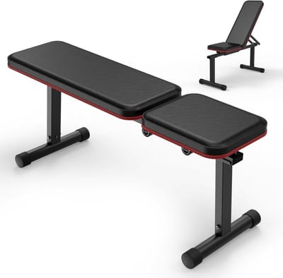 SNJY® Fitnessbank - Halterbank - Trainingsbank - Tot 300KG - Verstelbaar - 5 Standen - Zwart