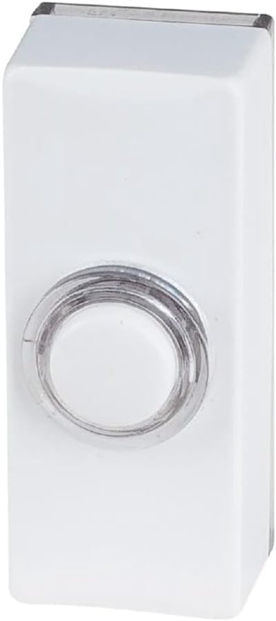 Belknop - Deurkruk - Huis Installatie - Verlichte Drukknop - 2.5x2.5x6cm - Wit