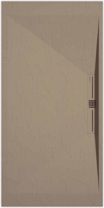 Sanifun douchebak Stone Side Moka Slate 1400 x 700 P