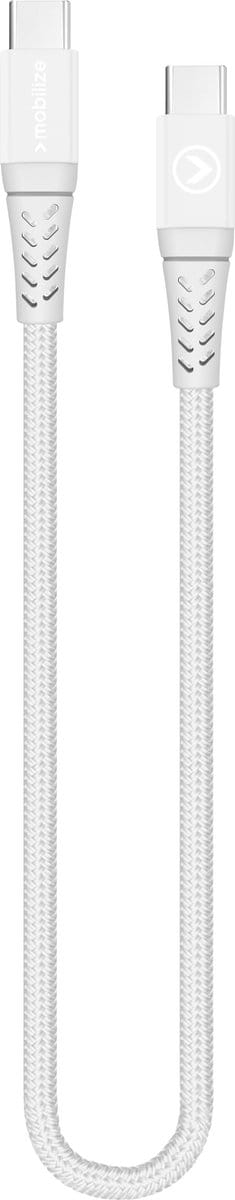 Mobilize USB-C naar USB-C Kabel 0.2 Meter - Wit