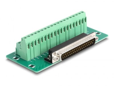 Delock D-Sub 37 pin male to Terminal Block for DIN rail